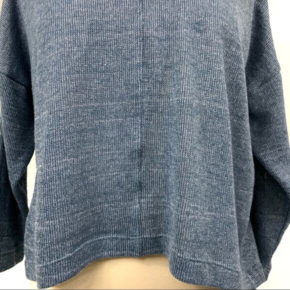 Sam & Lavi Knit v-Neck Long Sleeve Hi-Lo Crop Top Small - Picture 9 of 10
